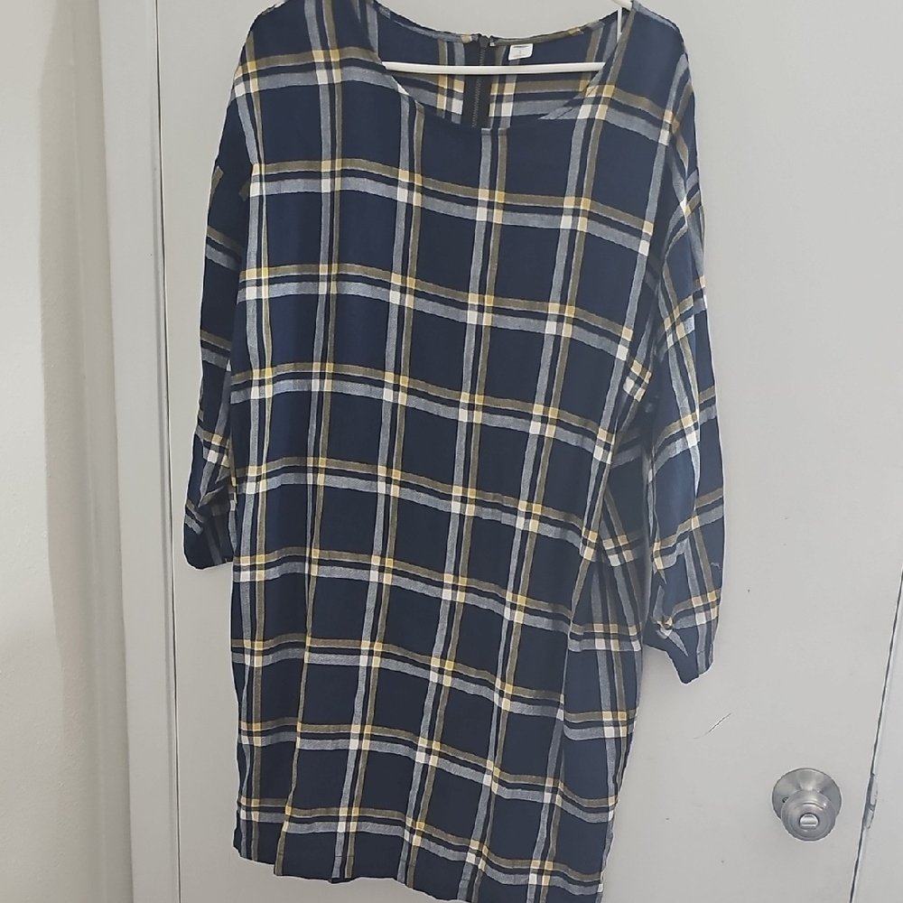 Old Navy Blue Long Sleeve Dolman Dress